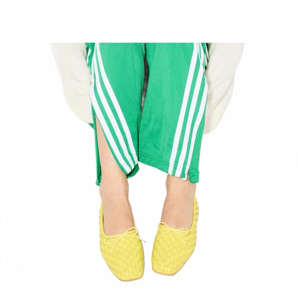 NEW FREDA SALVADOR women's jada ballet flat shoes in neon woven calf - Picture 5 of 5